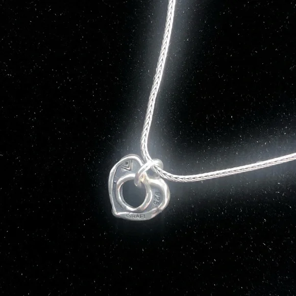 Silpada Retired Sterling Silver Open Heart Necklace - Picture 8 of 14